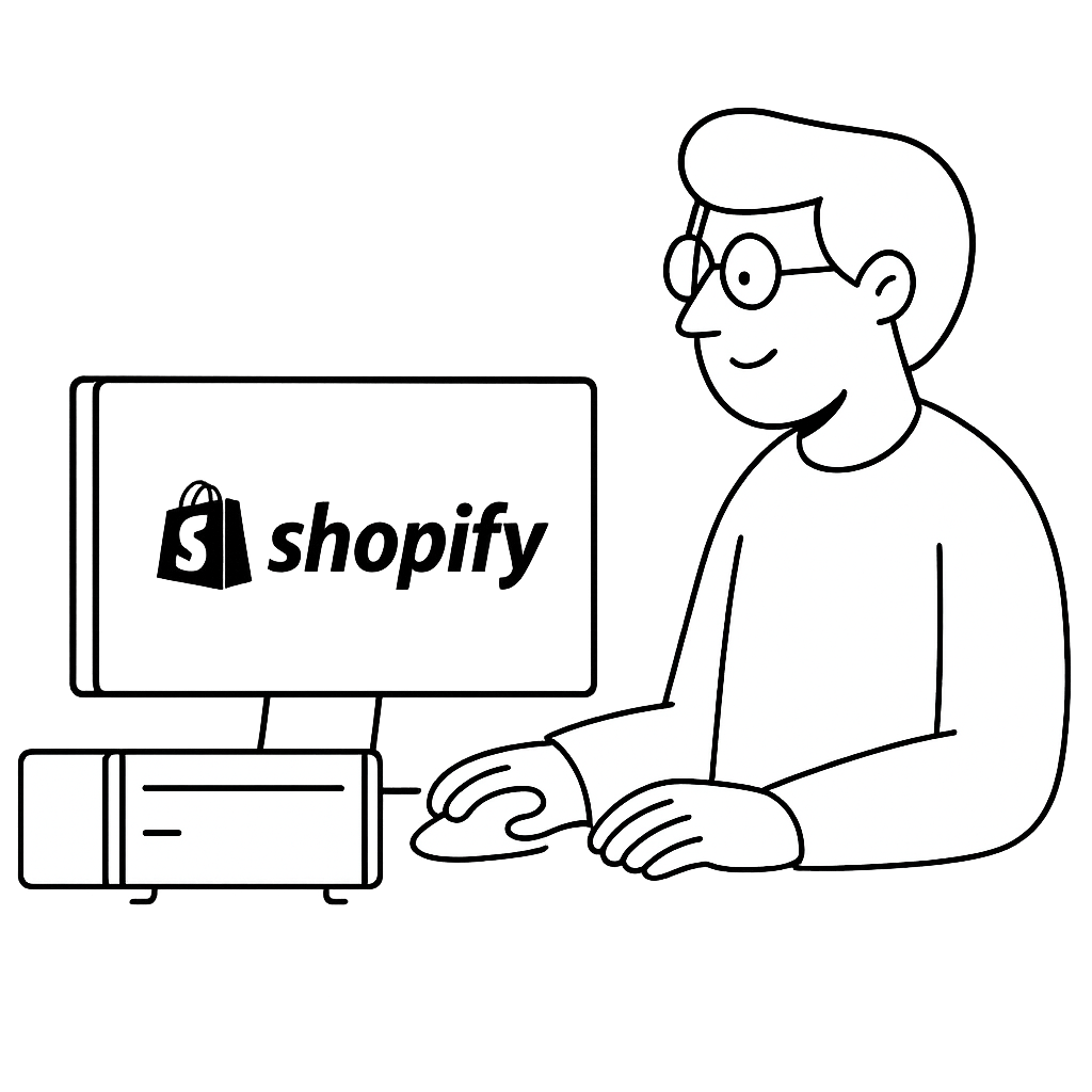 EleksCava-Shopify Setup Illustration showing device connected to Shopify store